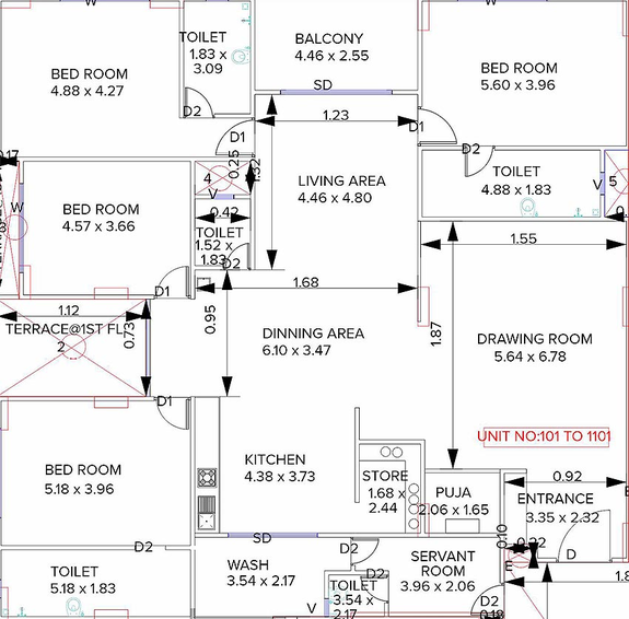 4 BHK Flat in Shree Ganesh Royal in Koba, Gandhinagar - Image 814854