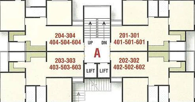 Floor Plan of Shivam Shreeji Icon in Kudasan, Gandhinagar - Image 165005