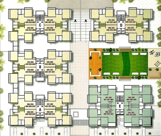 Master Plan of Shivam Shreeji Icon in Kudasan, Gandhinagar - Image 165004