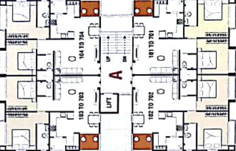 Floor Plan of Shalin 6 in Vavol, Gandhinagar - Image 165119