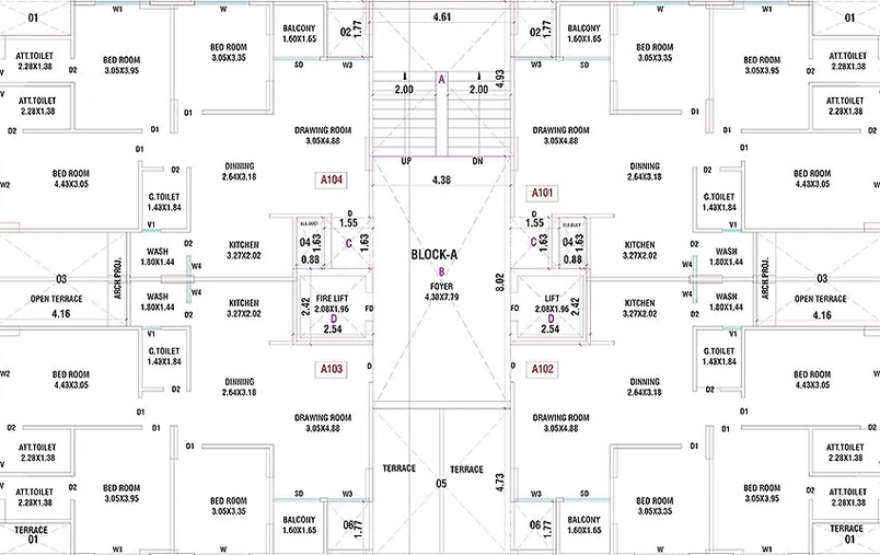 Floor Plan of Nilkanth Shanti Parisar in Sargasan, Gandhinagar - Image 165132