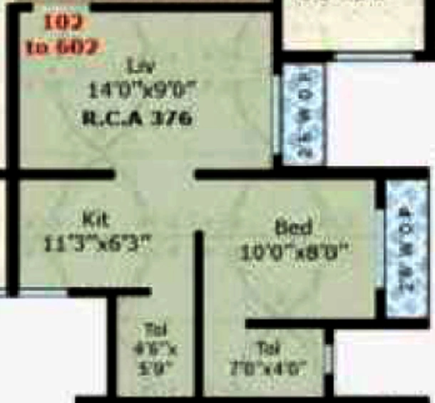 1 BHK Flat in Earth Siddheswar Heights in Nalasopara West, Palghar - Image 814929
