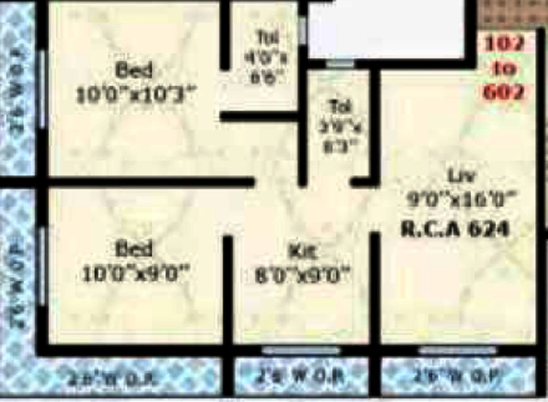 2 BHK Flat in Earth Siddheswar Heights in Nalasopara West, Palghar - Image 814931