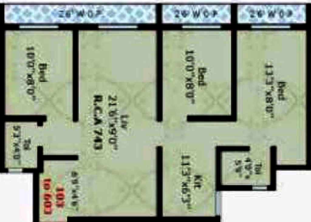 3 BHK Flat in Earth Siddheswar Heights in Nalasopara West, Palghar - Image 814932
