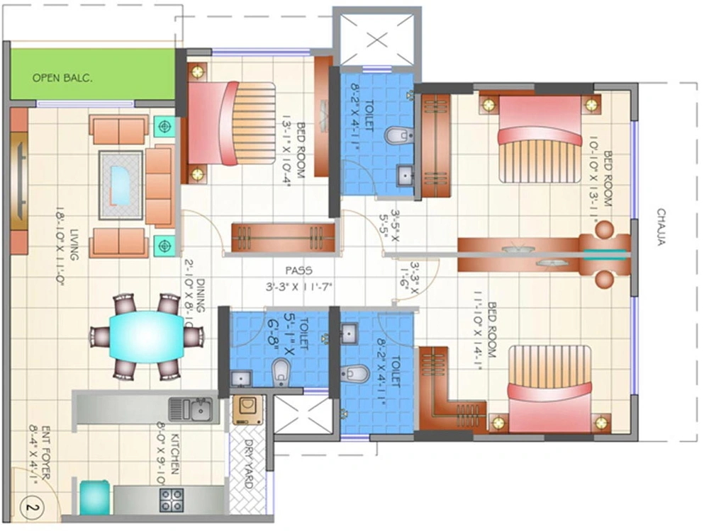 2 BHK Flat in Amal Lily White in Jogeshwari East, Mumbai - Image 814936