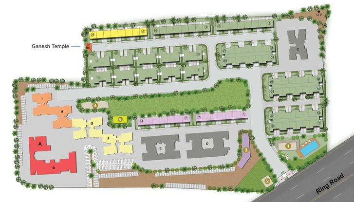 Master Plan of Dada Freesia - Mahalaxmi City in Koradi Road, Nagpur - Image 114795