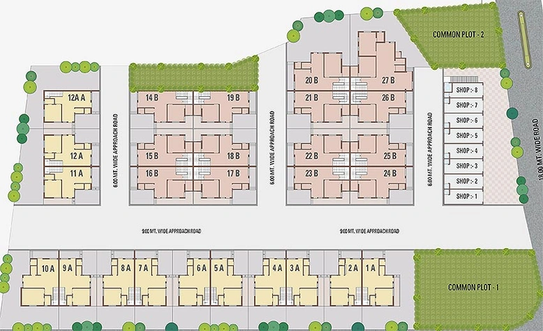 Master Plan of Vigar Shreeji Villa in Mansa, Gandhinagar - Image 165380
