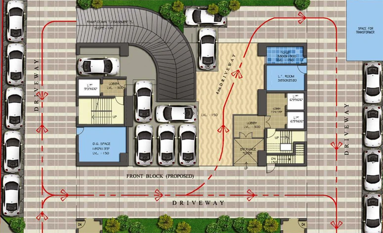 Master Plan of Multicon Euphoria in Ballygunge, Kolkata - Image 165433