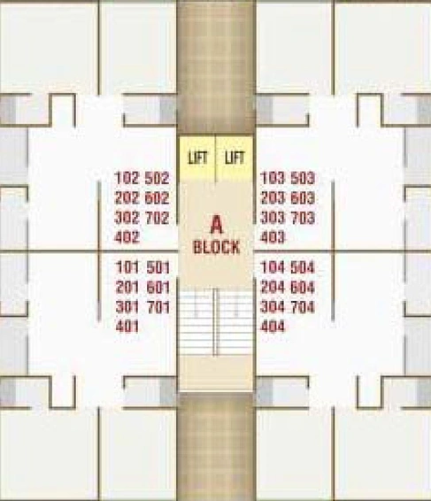 Floor Plan of Shikhar Elegance in Nana Chiloda, Ahmedabad - Image 165466