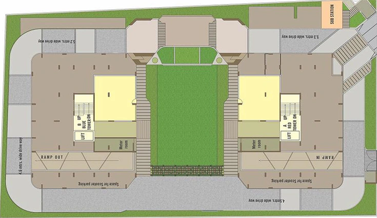 Master Plan of SR Shivalay Heights in Motera, Ahmedabad - Image 165591