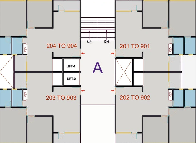 Floor Plan of Sanidhya Shubham Lavish in Valad, Gandhinagar - Image 165587