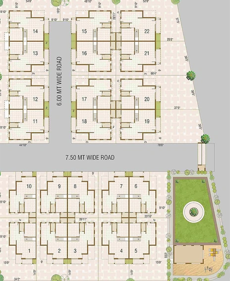 Master Plan of Rudra Shivalay White House in Dahegam, Gandhinagar - Image 165609