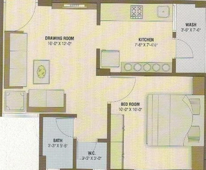 1 BHK Flat in Shivalay Shivanand Avenue in Kalol, Gandhinagar - Image 815021