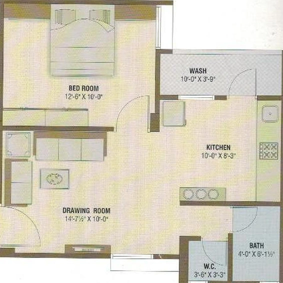 1 BHK Flat in Shivalay Shivanand Avenue in Kalol, Gandhinagar - Image 815022