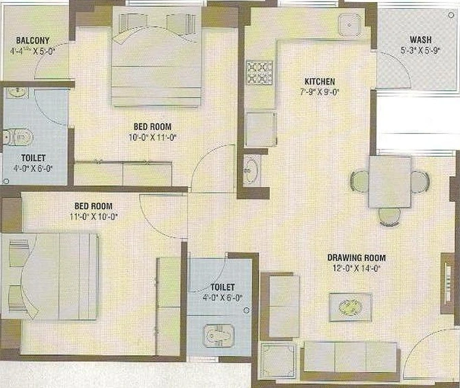 2 BHK Flat in Shivalay Shivanand Avenue in Kalol, Gandhinagar - Image 815023