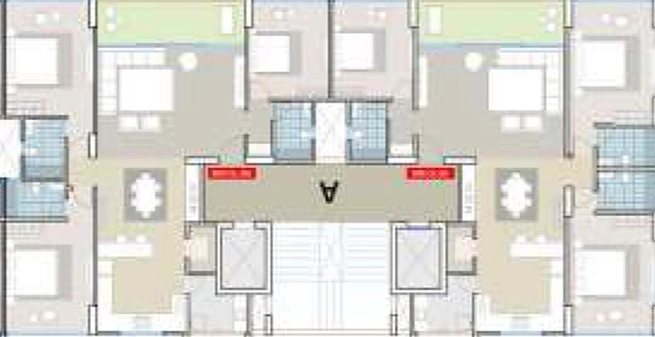 Floor Plan of Jubilant Shivanjali Shashwat in Randesan, Gandhinagar - Image 165669