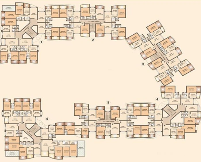 Floor Plan of Basudeo Atharva Apeksha in Boisar West, Palghar - Image 165929