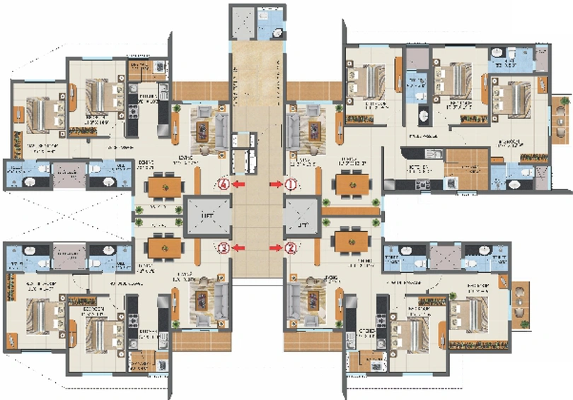 Floor Plan of IJM First City in Mihan, Nagpur - Image 114836
