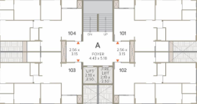 Floor Plan of Shivalay Sky Elegante in Motera, Ahmedabad - Image 166003