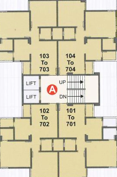 Floor Plan of Maruti Shyam Heights Phase 1 in Kalol, Gandhinagar - Image 166021