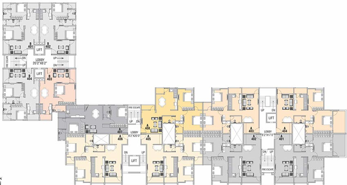 Floor Plan of Keshav Imperial in Sitabuldi, Nagpur - Image 166351
