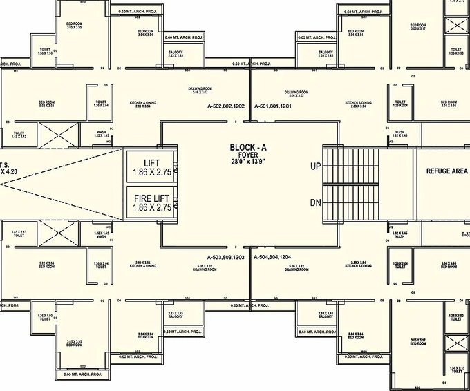 Floor Plan of NB Sourish in Sughad, Gandhinagar - Image 166352