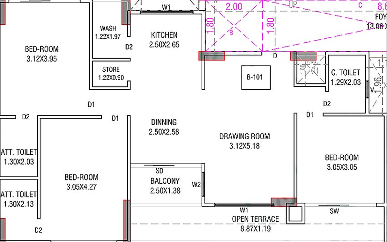 3 BHK Flat in Sparsh Shine in Palaj, Gandhinagar - Image 815258