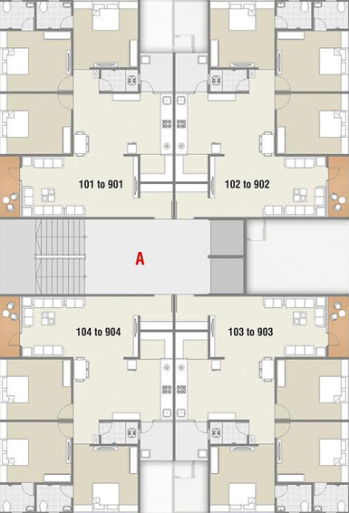 Floor Plan of Sai Texas 2 in Raysan, Gandhinagar - Image 166826