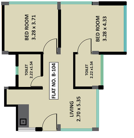 2 BHK Flat in Ashwa Glory in Igatpuri, Nashik - Image 815430