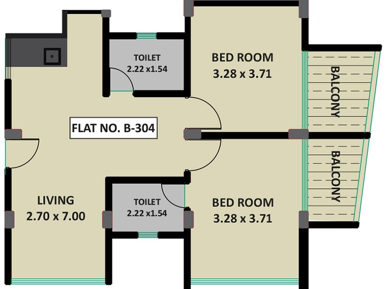 2 BHK Flat in Ashwa Glory in Igatpuri, Nashik - Image 815431