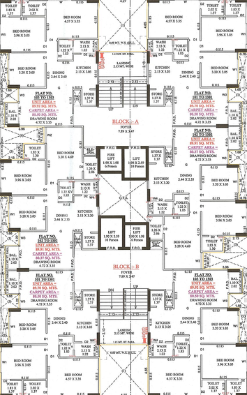 Floor Plan of Shivansh The Grove in Vaishnodevi Circle, Ahmedabad - Image 166987