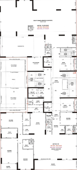 Floor Plan of The Nest in Vaishnodevi Circle, Ahmedabad - Image 167013