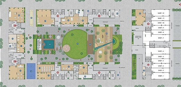Master Plan of Dharti The Nest in Vaishnodevi Circle, Ahmedabad - Image 167033