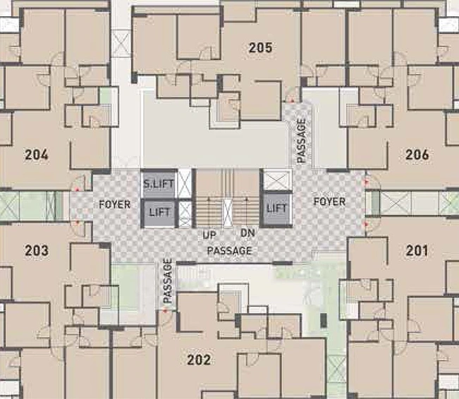 Floor Plan of Carve The Palm in Sargasan, Gandhinagar - Image 167058