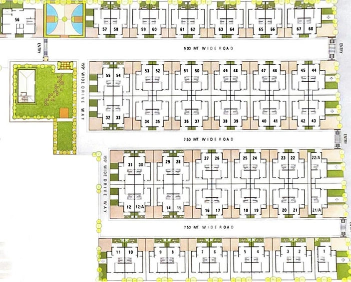 Master Plan of Ved Bungalows in Dahegam, Gandhinagar - Image 167294