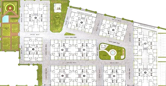 Master Plan of Ved Green in Dahegam, Gandhinagar - Image 167302
