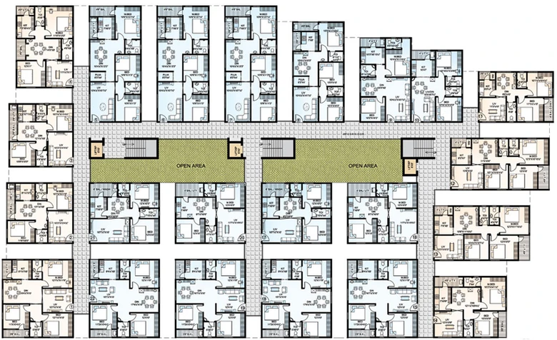 Floor Plan of MK Grand in Sheela Nagar, Visakhapatnam - Image 167359