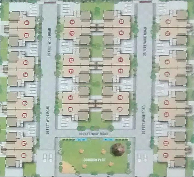Master Plan of Pashupati Tirupati Homes in Kalol, Gandhinagar - Image 167504