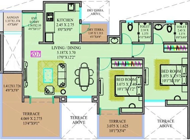 2 BHK Flat in Majestique Alkasa Phase 2 in Hadapsar, Pune - Image 747377