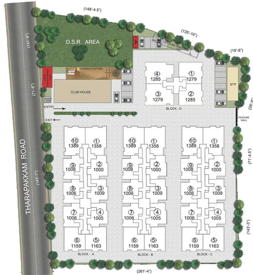 Master Plan of Kochar Arjun Garden in Porur, Chennai - Image 167611