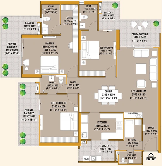 3 BHK Flat in SKA Divine in Wave City, Ghaziabad - Image 815612