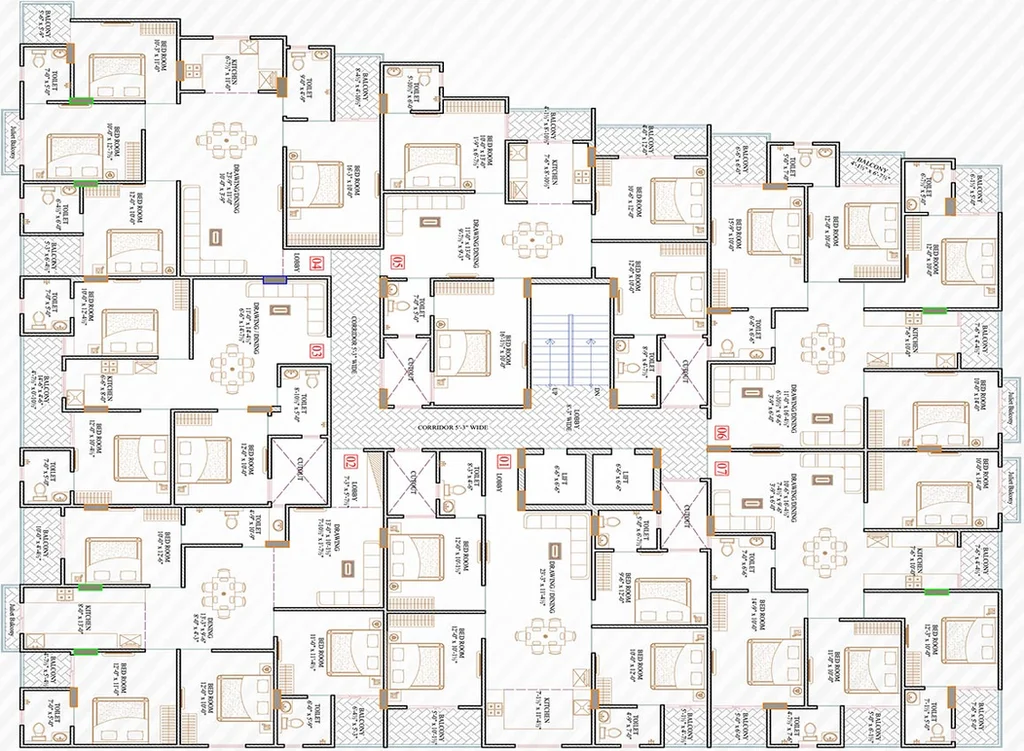 Floor Plan of Parth Elegance in Jagatpura, Jaipur - Image 167664