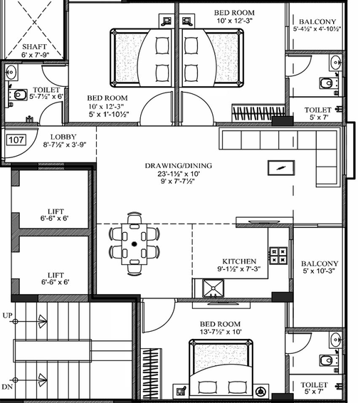 3 BHK Flat in Parth Sunrise in Jagatpura, Jaipur - Image 815629