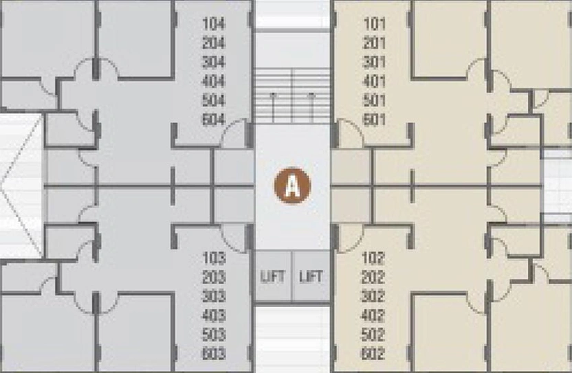 Floor Plan of Shree Ram Vaidehi 3 Residency in Vavol, Gandhinagar - Image 167721
