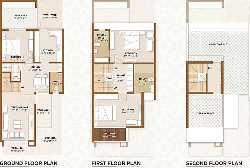3 BHK Flat in Aamod Vihaan Bungalows in Kalol, Gandhinagar - Image 815646