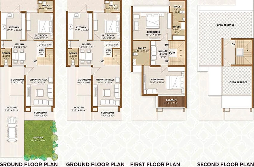 4 BHK Flat in Aamod Vihaan Bungalows in Kalol, Gandhinagar - Image 815647