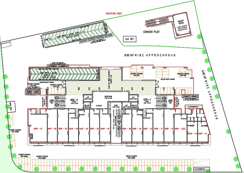 Floor Plan of Associated Vishwam in Adalaj, Gandhinagar - Image 167792