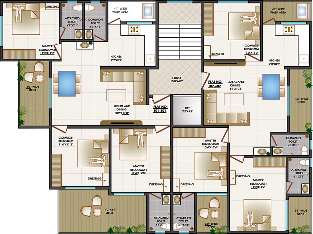 Floor Plan of Ankita Residency 3 in Narendra Nagar, Nagpur - Image 167800