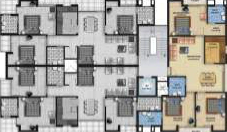 Floor Plan of Unique Luxuria in Bani Park, Jaipur - Image 169147