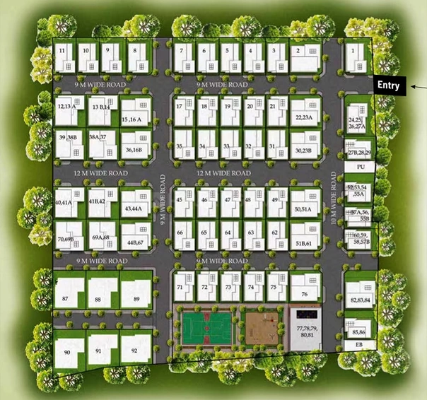 Master Plan of Aura Nisargha Avenue Phase 3 in Kovaipudur, Coimbatore - Image 169221